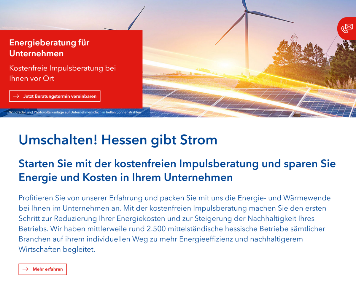 Neue Website des Energieberatungprojekts beim RKW Hessen ist live!