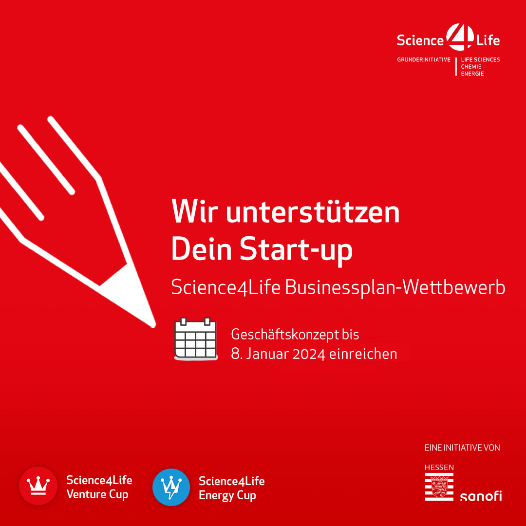 8. Januar 2024 Einsendeschluss für Science4Life Energy Cup